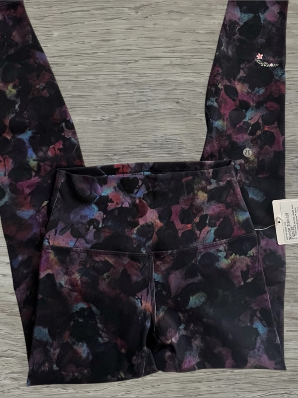 Lululemon Wunder Train High Rise Tight 28” Opulent Floral Black Multi NWT Size 4 - Picture 2 of 2